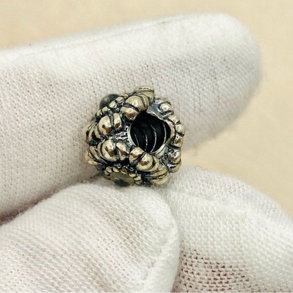 Pandora Sterling Silver April Birthday Blooms Charm Bead with cubic zirconium ￼ - Picture 2 of 2